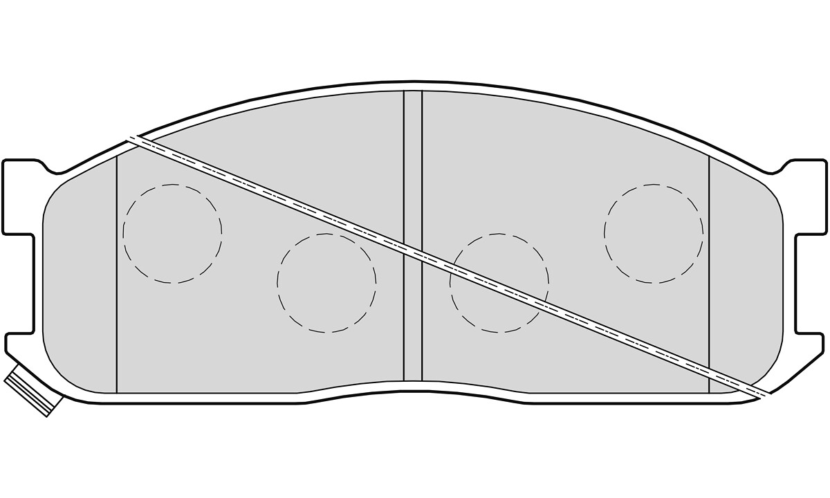 Jeu de 4 plaquettes de frein VALEO ref. 301269